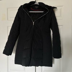Black Medium Length Winter Coat